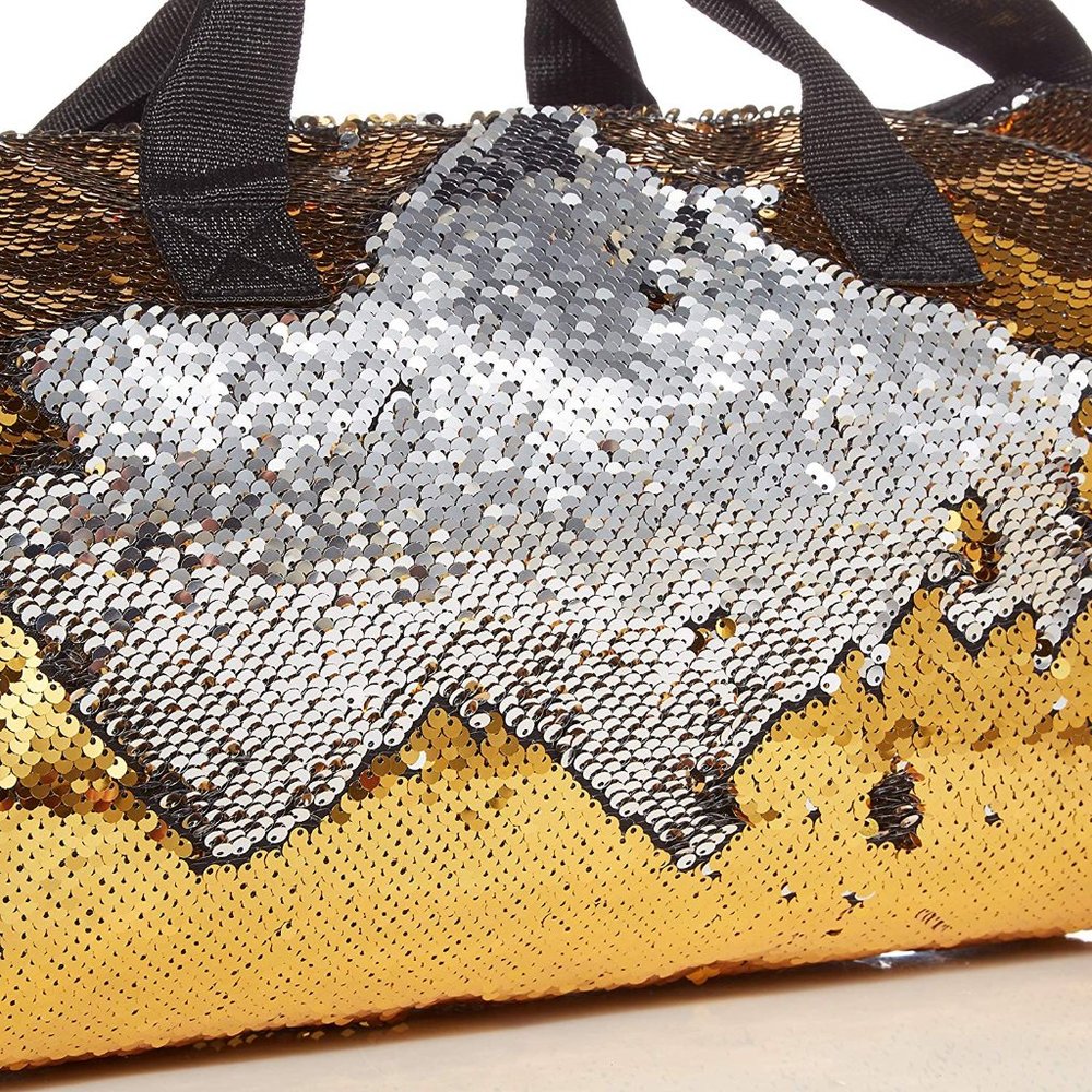 Dance Duffle Bag Reversible Sequin Gold/Silver 13